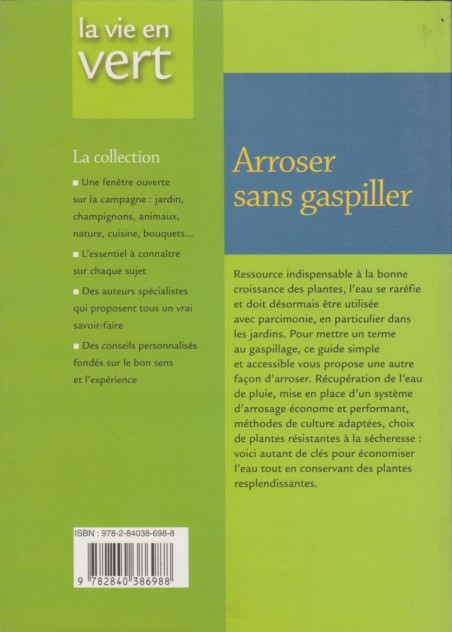 Arroser sans gaspiller - Michel BEAUVAIS - LIVRE